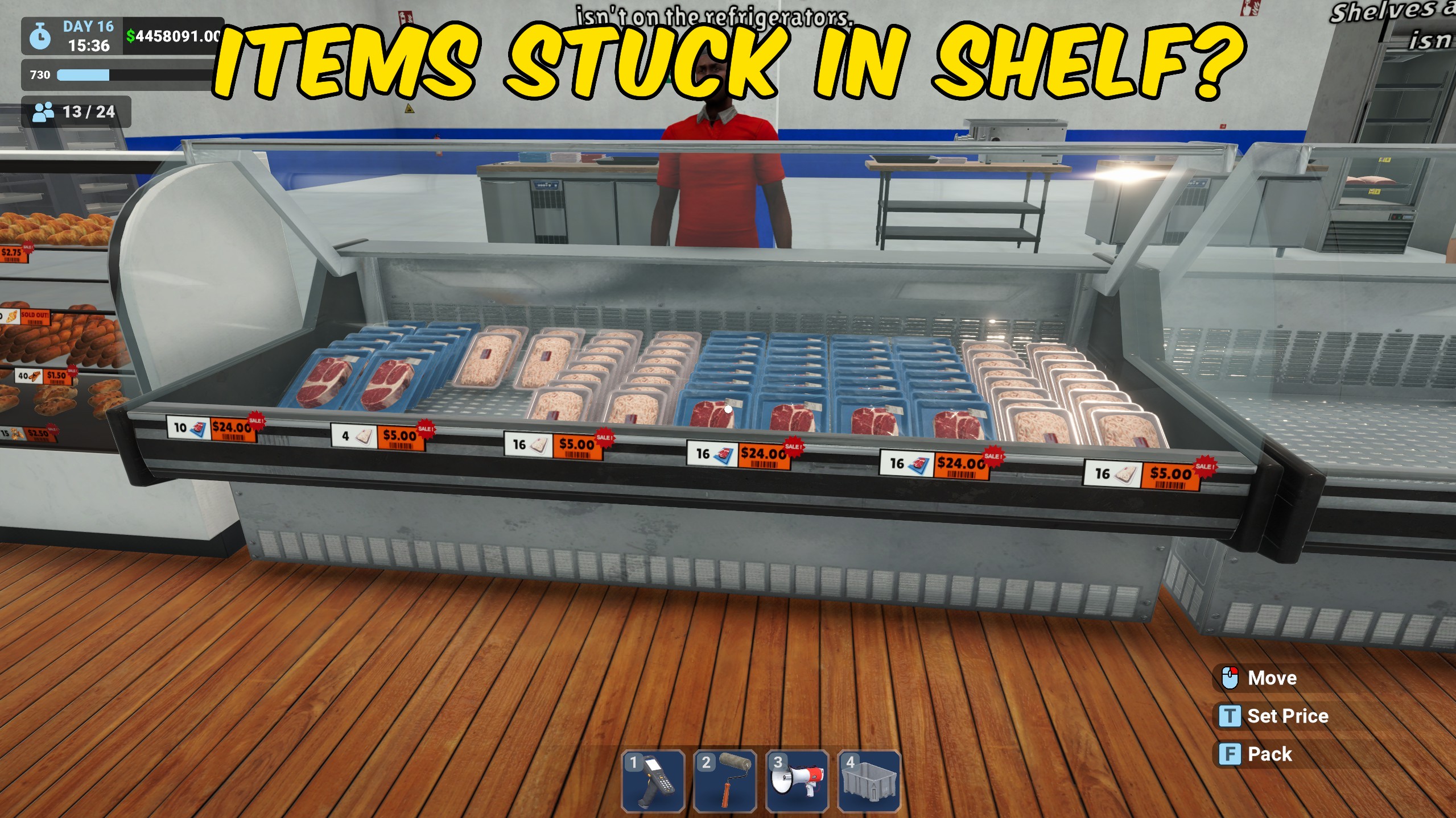 Megastore Simulator — Force Sell Stand